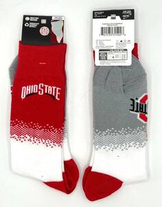 OHIO STATE BUCKEYES NCAA MENS DRESS SOCKS LARGE (10-13) FREE SHIPPING 海外 即決