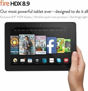 Kindle Fire HDX 8.9" 3rd GEN, HDX Display, Wi-Fi 16 GB - Includes Special Of 海外 即決