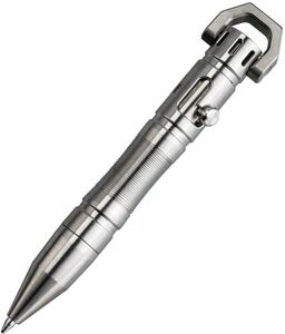 MecArmy TPX8 Mini Bolt Action Tactical Pen, 1 D Keychain,Titanium 海外 即決
