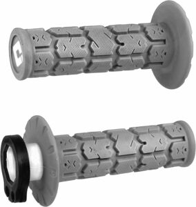 Gray ODI MX V2 Rogue Lock-On Grips For Most (2&4-Stroke) Motocross Made in USA 海外 即決