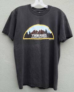 Vintage 90s 1990 Twin Peaks Sheriff Department Promo T-Shirt David Lynch Horror 海外 即決