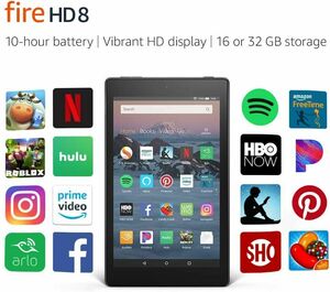 Amazon Kindle Fire HD 8 (10th Gen 2020 Rel) - 32 GB, Wi-Fi, 8in - Tablet - Black 海外 即決