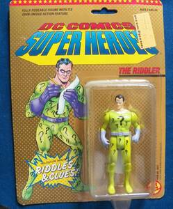 VINTAGE 1989 THE RIDDLER SUPER HEROES ACTION FIGURE TOYBIZ DC COMICS NEW 海外 即決