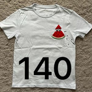 グラニフ　半袖Tシャツ　140 130 ビューティフルシャドー　スイカ