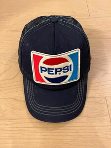 PEPSI コーラ　トラッカーキャップ　ネイビー　ヴィンテージ