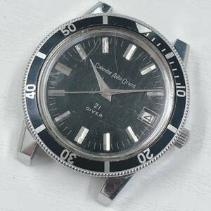 * calendar auto Orient wristwatch 21 diver T-19755 self-winding watch face only operation goods 