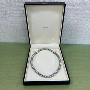 *TASAKI колье Tasaki Shinju жемчуг gray pearl с футляром tasaki
