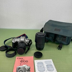 ●Canon フィルムカメラ EOS Kiss AF一眼レフカメラ 引退品　カメラバッグ　レンズ　使用説明書付き