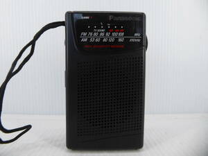 ★☆Panasonic ワイドFM対応 FM/AMコンパクトラジオ RF-551 動作品 オマケ新品電池付き☆★