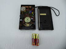 ★☆ナショナル ワイドFM対応 FM/AMコンパクトラジオ RF-502 動作品 オマケ新品電池付き☆★_画像6