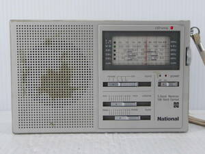 ** rare! National FM/MW/SW antique compact radio RF-788 made in Japan operation goods freebie new goods with battery **