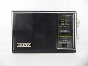 ** rare!SONY AM transistor radio TR-8050 made in Japan operation goods freebie new goods with battery **