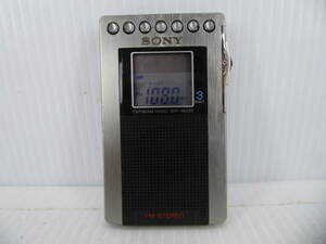 **SONY wide FM correspondence FM stereo /AM pocket radio SRF-R633V with defect operation goods freebie new goods with battery **