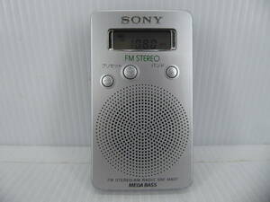 **SONY wide FM correspondence FM stereo /AM pocket radio SRF-M807 operation goods freebie new goods with battery **