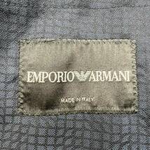 未使用級!!!エンポリオアルマーニ『大人の色気』EMPORIO ARMANI テーラードジャケット XL相当 総柄 希少デザイン◎ 清涼感◎ ネイビー 春夏_画像9