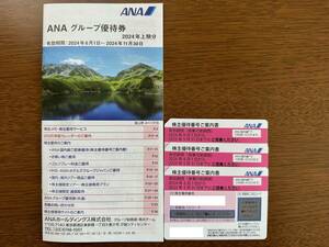 ☆【匿名無料配送】ＡＮＡ　株主優待券３枚　有効期限2025年5月31日　　