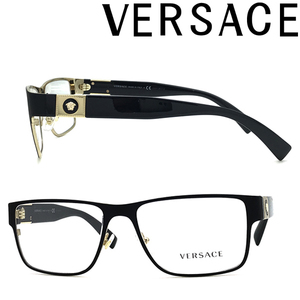 VERSACE メガネフレーム ブランド ヴェルサーチェ ベルサーチ マットブラック 眼鏡 0VE-1274-1436