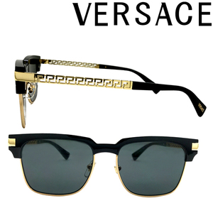 VERSACE サングラス ベルサーチ ヴェルサーチェ ブランド ちょいワル ちょい悪 ブラック 0VE-4447-GB1-87