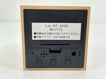 0604-214 0193　二トリ　NITORI　LEDデジタル時計 S　置時計　インテリア　ウッド風　雑貨　箱付き_画像5