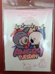 THE MONSTERS MISCHIEF DIARY LABUBU TYCOCO ANGRY TUESDAY ステッカー