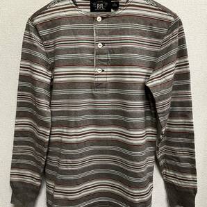 RRL Ralph Lauren LS HENLEY LONG SLEEVE-PULLOVER COTTON 猫目ボタン XS165/88 メンズ ダブルアールエル ヘンリーネックの画像1