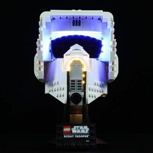 激レア!! MOC ブロック 75305 互換 スター・ウォーズ スカウト・トルーパー ヘルメット LEDライト 照明 キット カスタム パーツ DL167