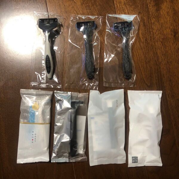 アメニティ 使い捨てカミソリ シック他 合計7点