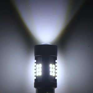 爆光LED ホワイト T20 ダブル球 21連 ストップランプ ブレーキランプ テールランプ 高輝度SMD ピンチ部違い対応 2個SETの画像5
