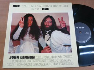 LP1239／JOHN LENNON AND YOKO ONO：ONE AND ONE AND ONE IS THRE PART ONE.