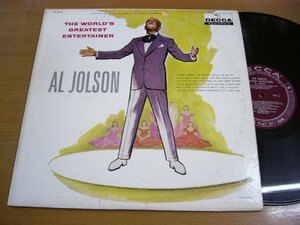 LPv019／【USA盤】AL JOLSON：THE WORLD'S GREATEST ENTERTAINER.