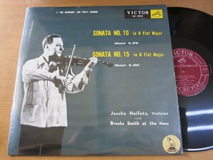 LP0885／ハイフェッツ/スミス：モーツァルト ヴァイオリン奏鳴曲第10,15番 ソナタK378,454.