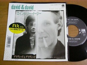 EPm651／DAVID & DAVID デイヴィッド&デイヴィッド：エイント・ソー・イージー/スイミング・イン・ジ・オーシャン.