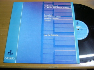 LPd463／【伊盤】LYA DE BARBERIS：GOFFREDO PETRASSI L'OPERA PER PIANOFORTE INVENZIONI OH, LES BEAUX JOURS!