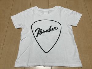 NUMBER NINE ナンバーナイン　キッズ　半袖Tシャツ ホワイト　Sサイズ　110〜120