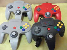 ■N64本体一式+ソフト5点セット　●コントローラー4個　　①_画像5