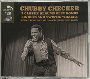 [4枚組]チャビー・チェッカー(Chubby Checker)5 CLASSIC ALBUMS PLUS-黄金期1960-61年デビューから5枚のアルバム+シングル曲3枚のCD収録