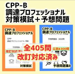 改正対応　CPP B級　調達プロフェッショナル資格 対策模試＋予想問題　405問