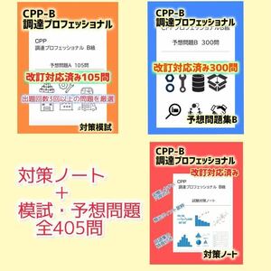 CPP-B 調達プロフェッショナル資格　対策ノート＋問題405問セット