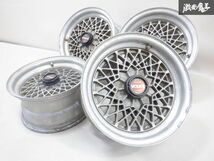 【キャップ付】RAYS レイズ VOLK-2 メッシュ ホイール 14インチ 6.5J +12 7J +6 実測 PCD114.3 5穴 4本 旧車等 ★ 棚1I5_画像1