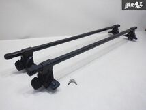 【鍵付】 CARMATE カーメイト INNO INSUT ルーフキャリア キャリア 2本 全長約138cm 約140cm 棚1E11_画像1