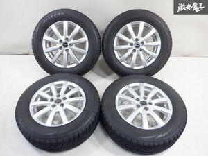 B/S ブリヂストン ブリザック VRX スタッドレス 195/65R15 91Q 残量約6ｍｍ ホイール 15インチ 6J +45 PCD100 5穴 ★ 棚1I3