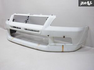 三菱純正 CT9A ランサーエボリューション7 ランエボ7 フロントバンパー MR574313 ホワイト スポイラー付 棚1A1