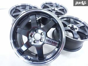 【美品】RAYS レイズ ボルクレーシング VR TE37 SL ホイール 17インチ 8.5J +45 4本 鍛造 軽量 86 BRZ ZN6 ZC6 ZD8 ZN8 ★ 棚1H11