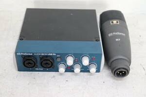 Y06/345 Presonus AudioBox USB 96 audio interface / M7 condenser microphone 2 point set operation not yet verification Junk 