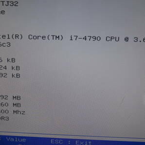 Y14/350 DELL XPS 8700 デスクトップパソコン CPU Core i7-4790 3.6GHz メモリ 8GB BIOS画面確認済み 現状品の画像10
