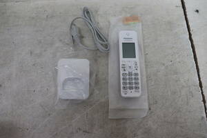 Y06/466 unused Panasonic Panasonic KX-FKD556-W cordless telephone machine FAX cordless handset 