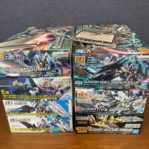 ガンプラ　未組み立て７点セット　ダブルオースカイ、AGEⅡマグナムSV含む