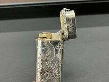 Cartier カルティエ 装飾ライター 龍 ラインストーン カラーストーン シルバー ジャンク 米RA-04_画像7