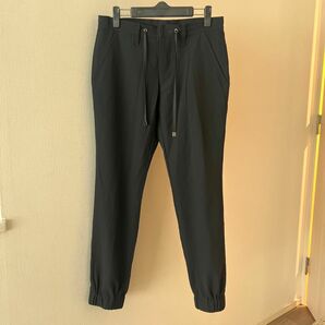 junhashimoto 春夏用パンツ　長ズボン　サイズ2 パンツ ブラック ジョガーパンツ イージーパンツ　春夏用