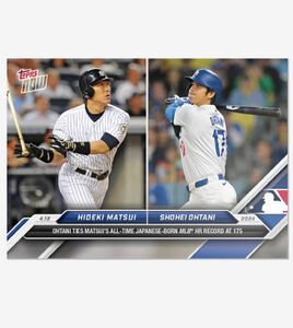 ドジャース 大谷翔平 Topps now 70 松井秀喜 MLB通算 175号 OHTANI SHOHEI 日本人最多タイ 02